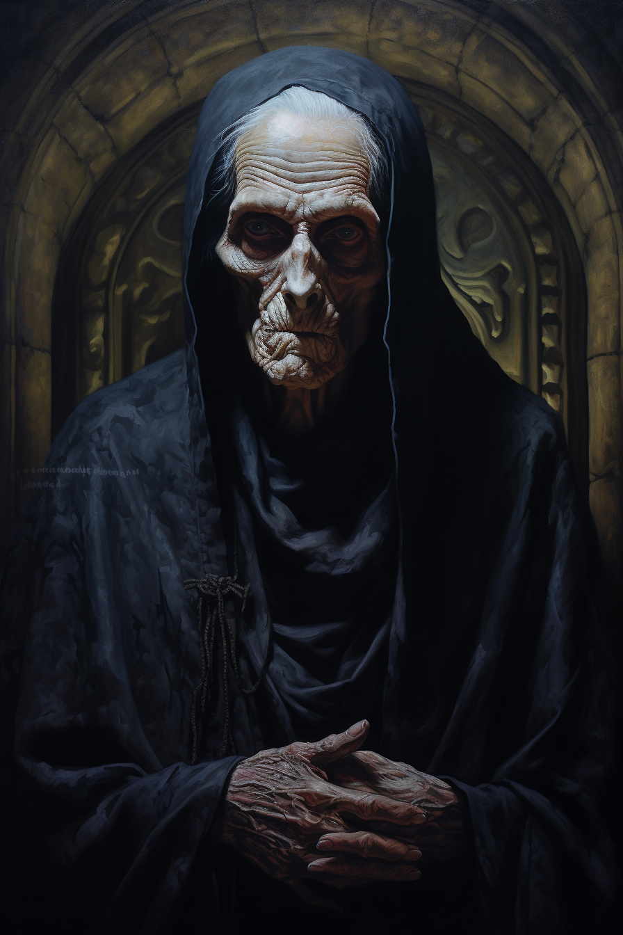 Portrait of crypt keeper