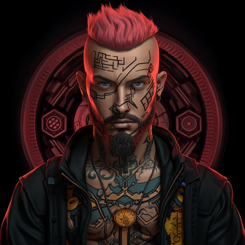 Crypto Punk Avatar Front Male COSS