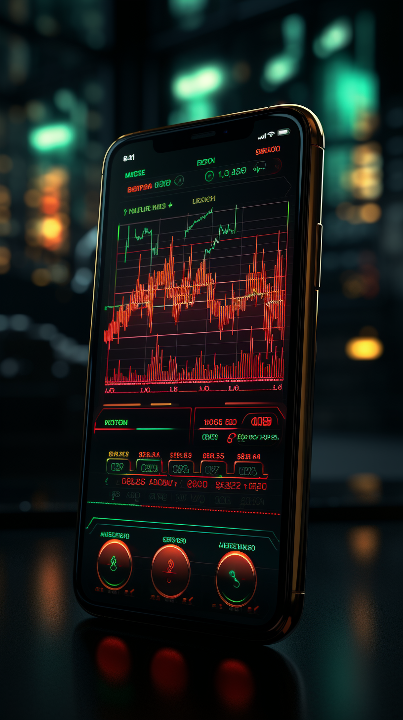 Vibrant Crypto Trading App Interface