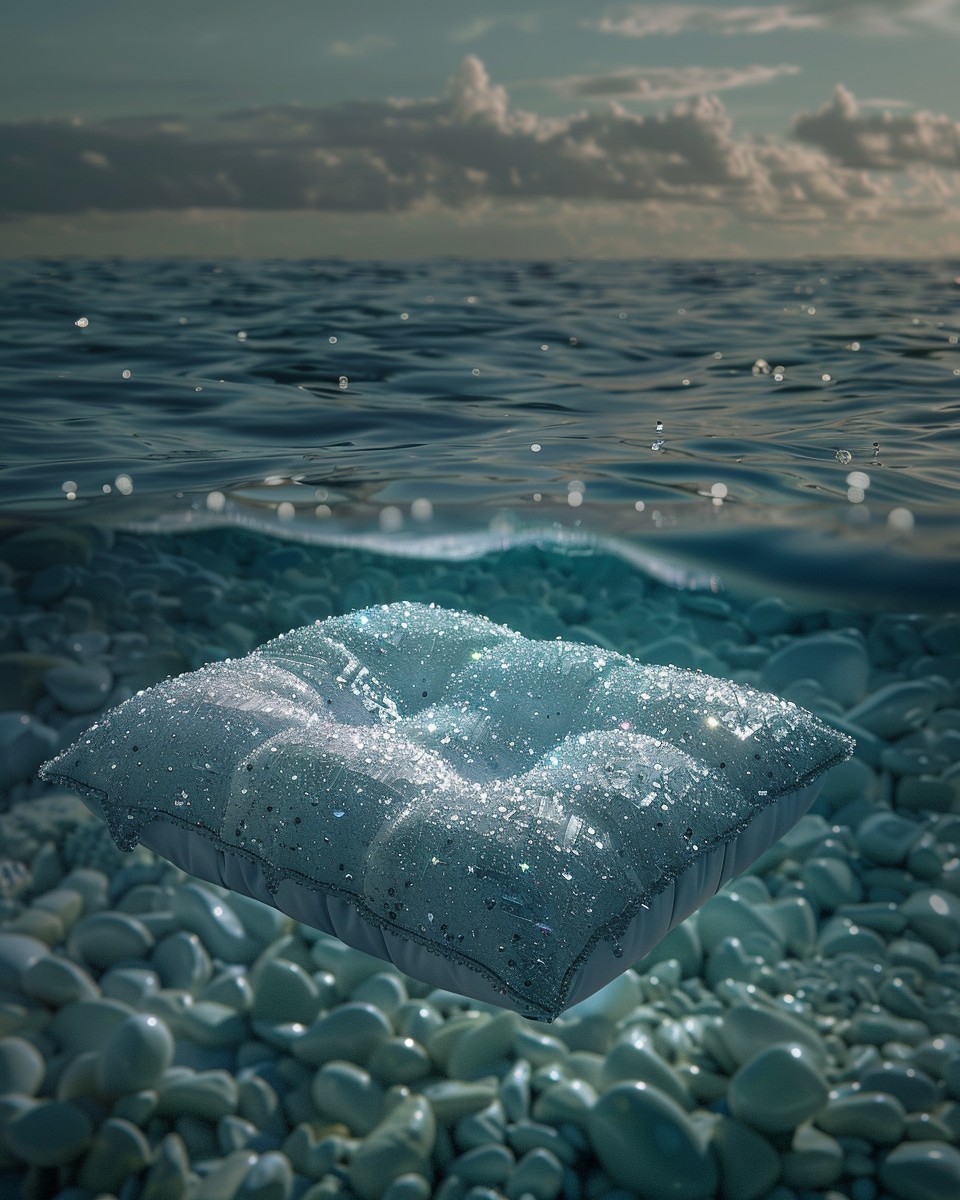 Swarovski Crystal Bed Floating Ocean