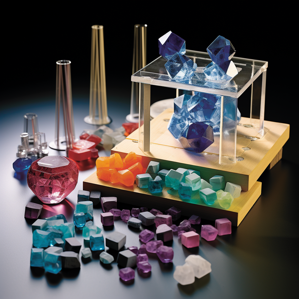 Educational crystal growth and geometry kit.