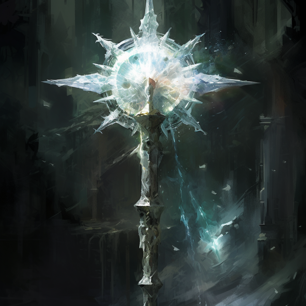 Powerful Star God's Crystal Staff