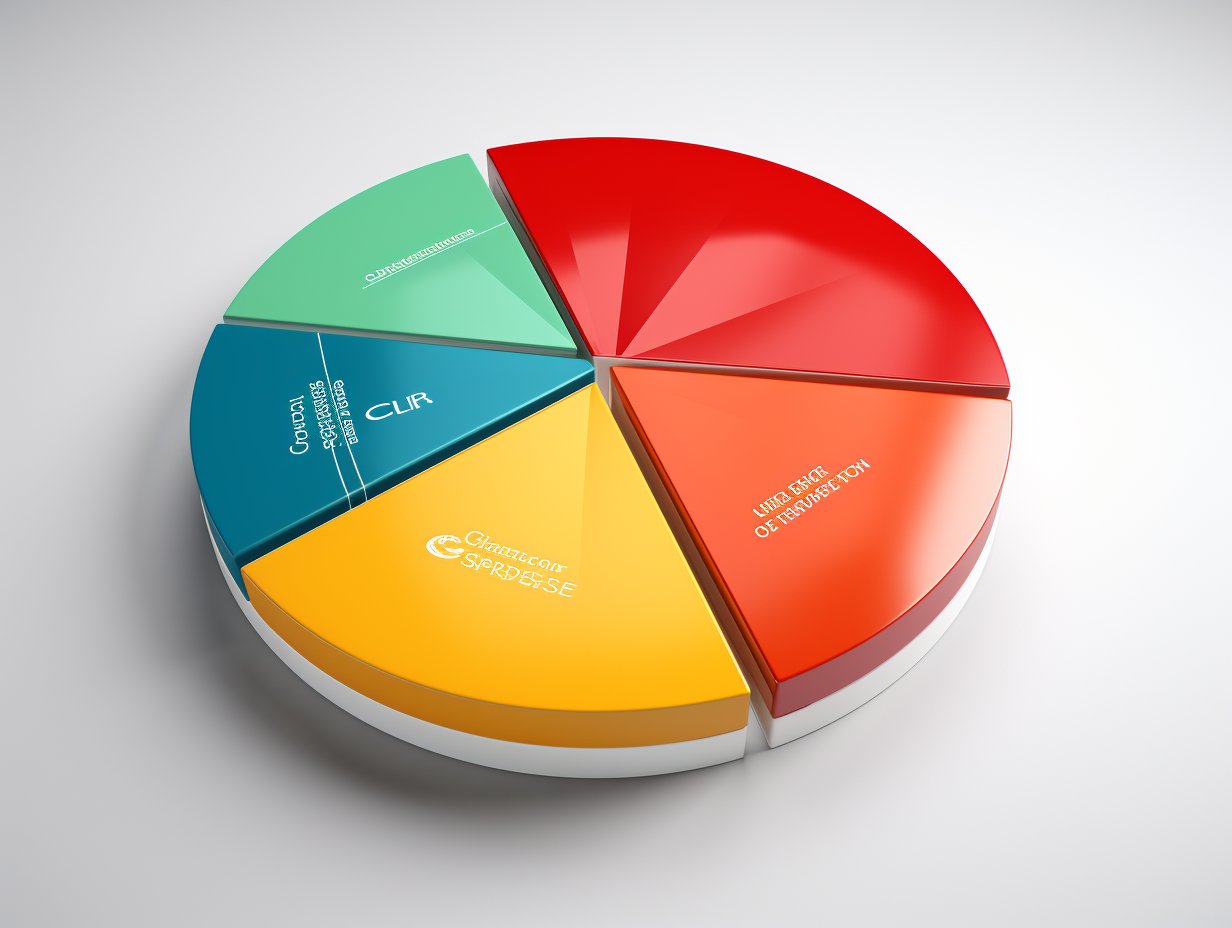 Three-dimensional CSR pie chart