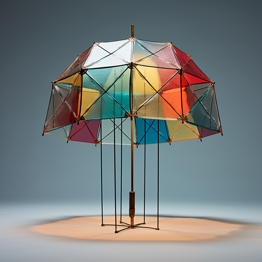 Stylish cube-shaped umbrella accessory