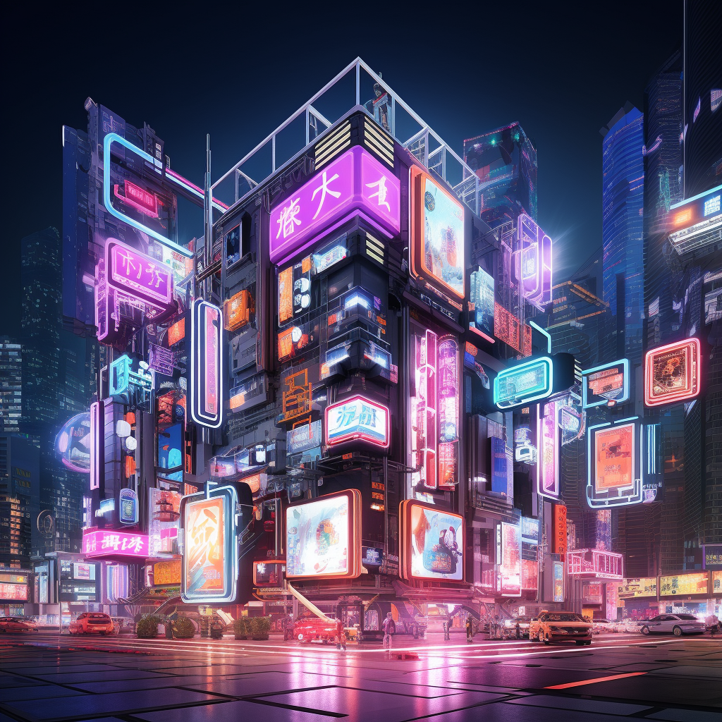 Unique Cubic Virtual City Design