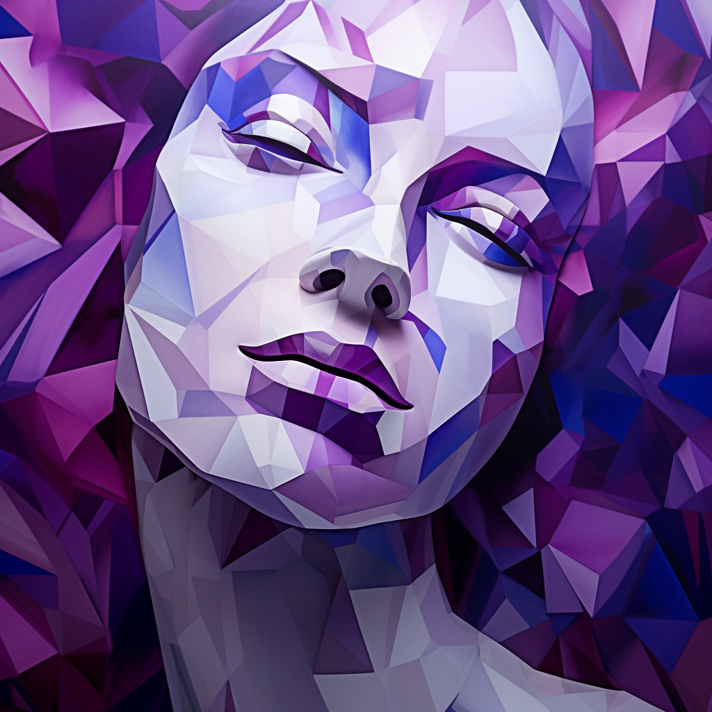 Vibrant Cubist Art on Nikon D810