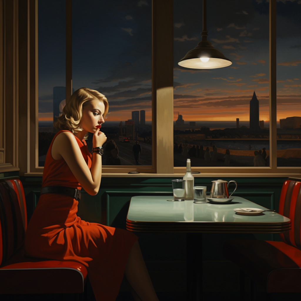 Artificial intelligence's cultural impact in Edward Hopper style