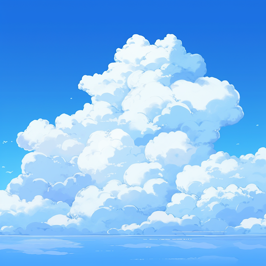 Cumulus sky 2d animation background