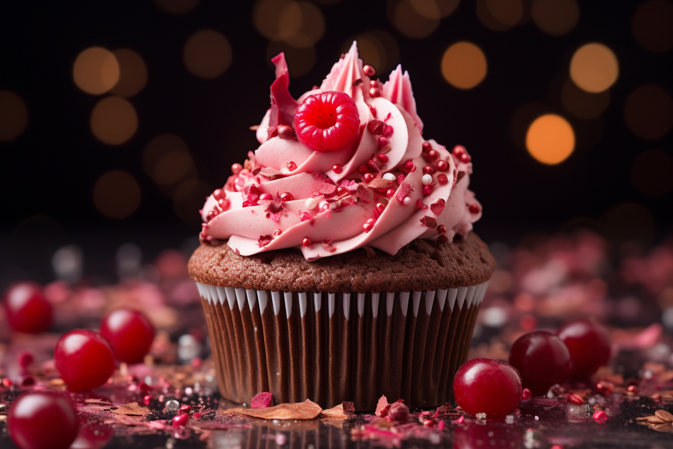 Gorgeous cupcake for web page