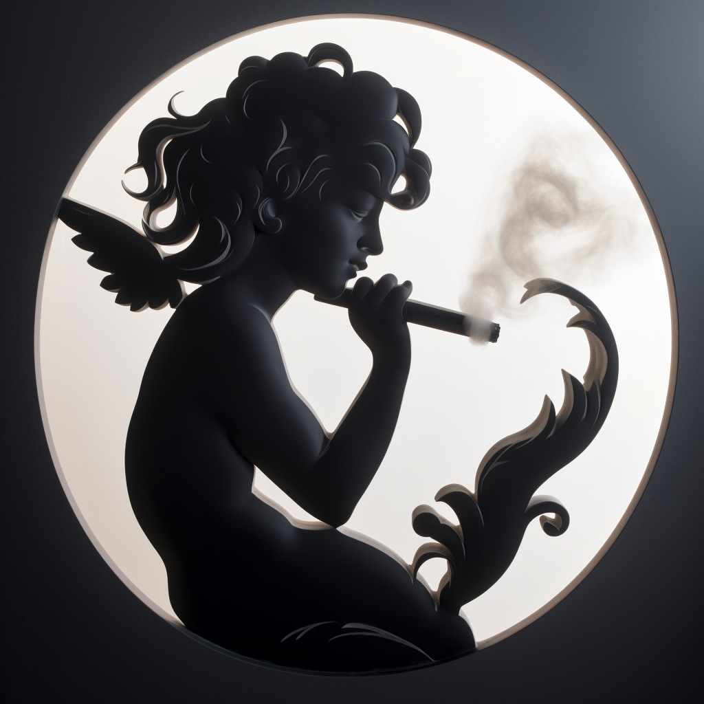 Cupido smokey silhouette photo