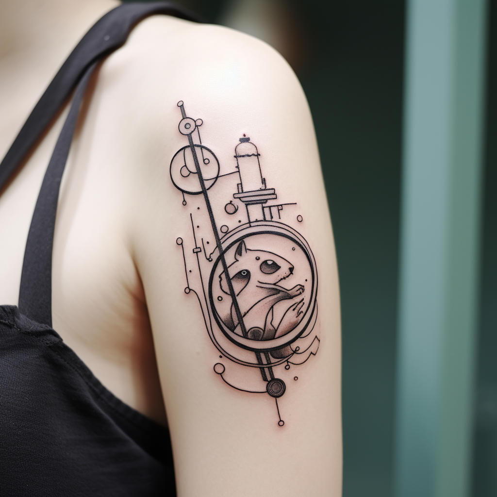 Curiousity Fine Line Tattoo