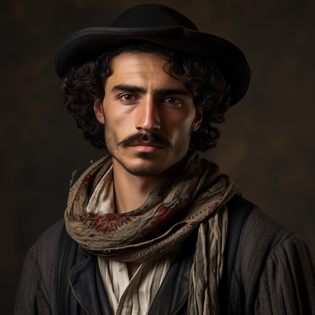 Curly Haired Turkish Man in Western Attire