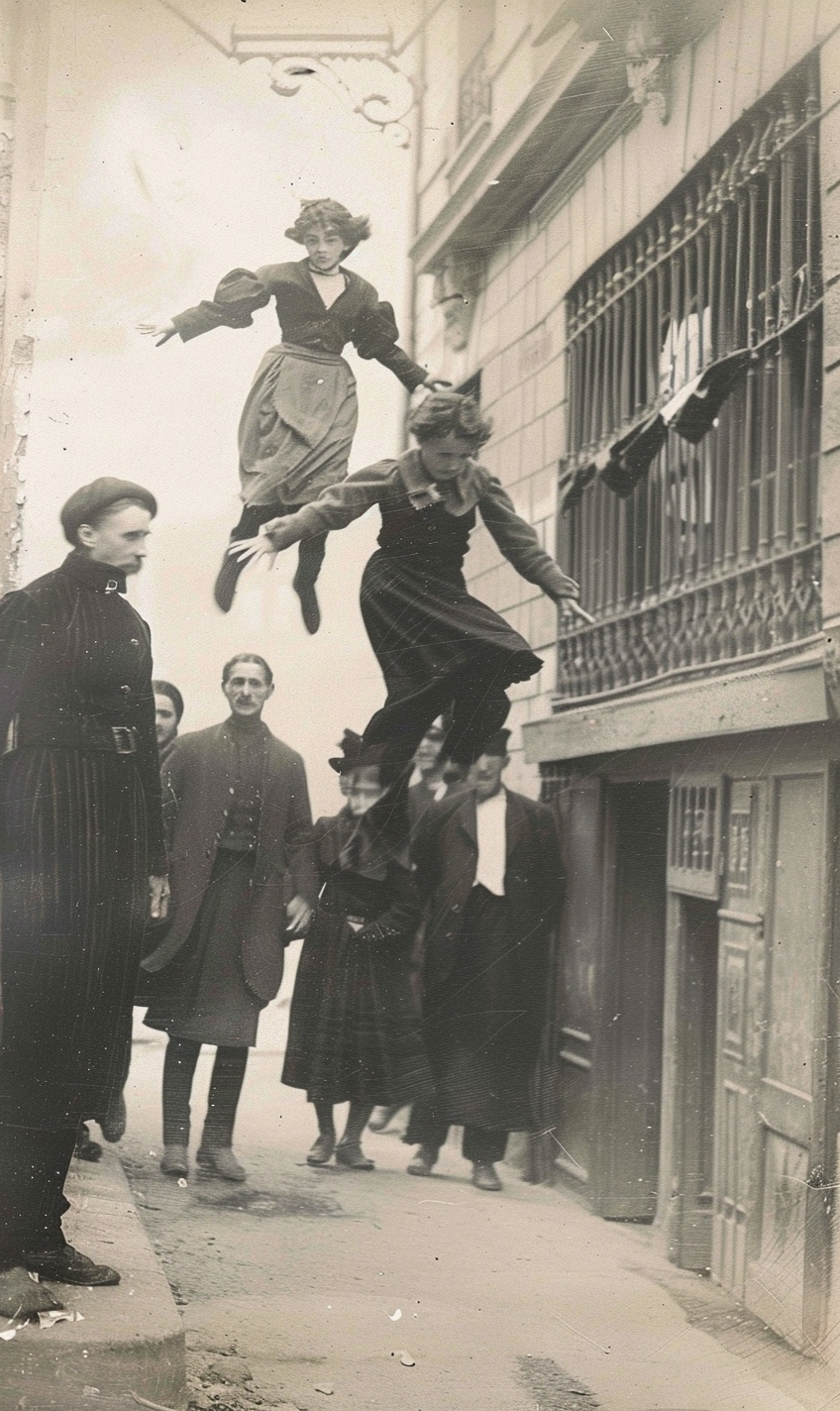 Cursed chaotic jumpers in vintage Paris