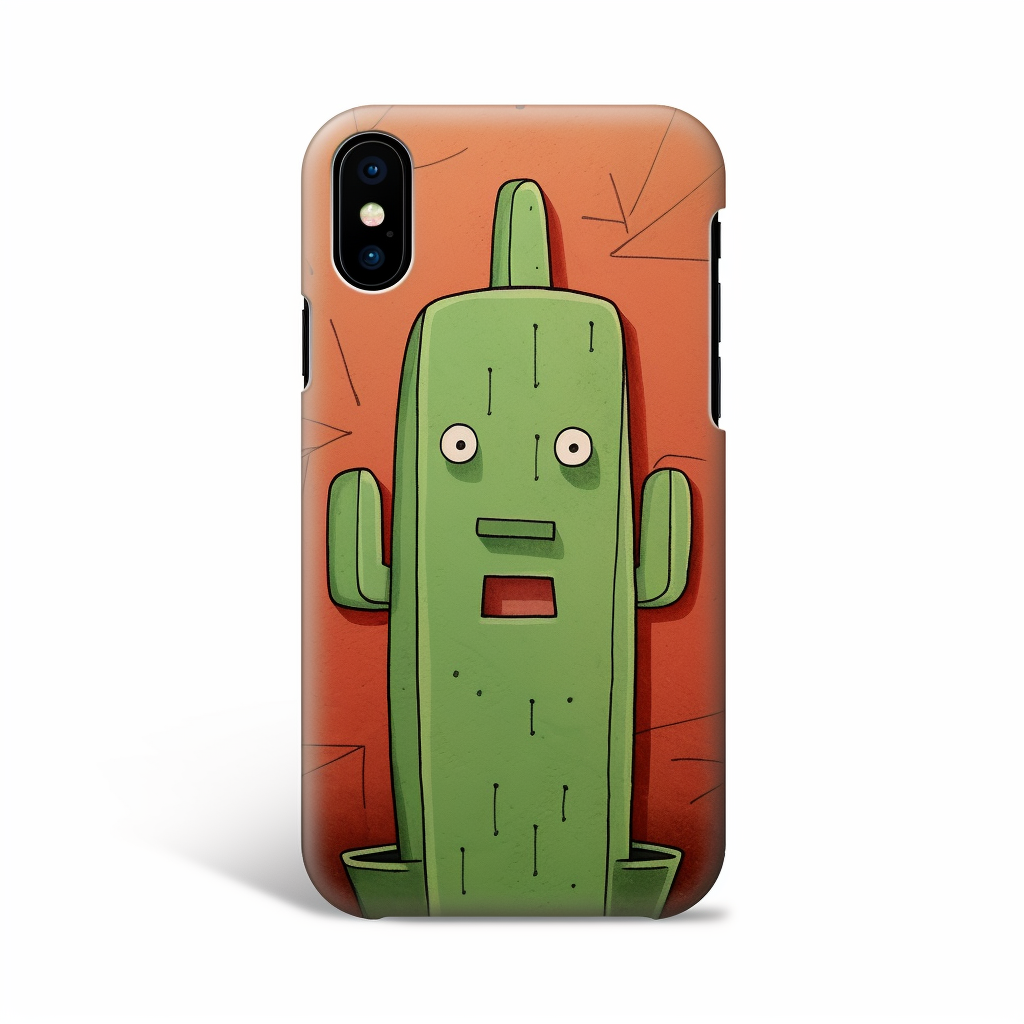 Anthropomorphic Cut Cactus Cubism Art