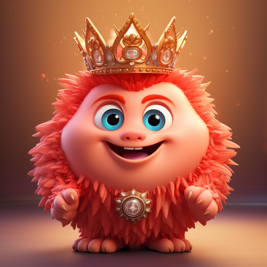 Cute 3D Mascott King