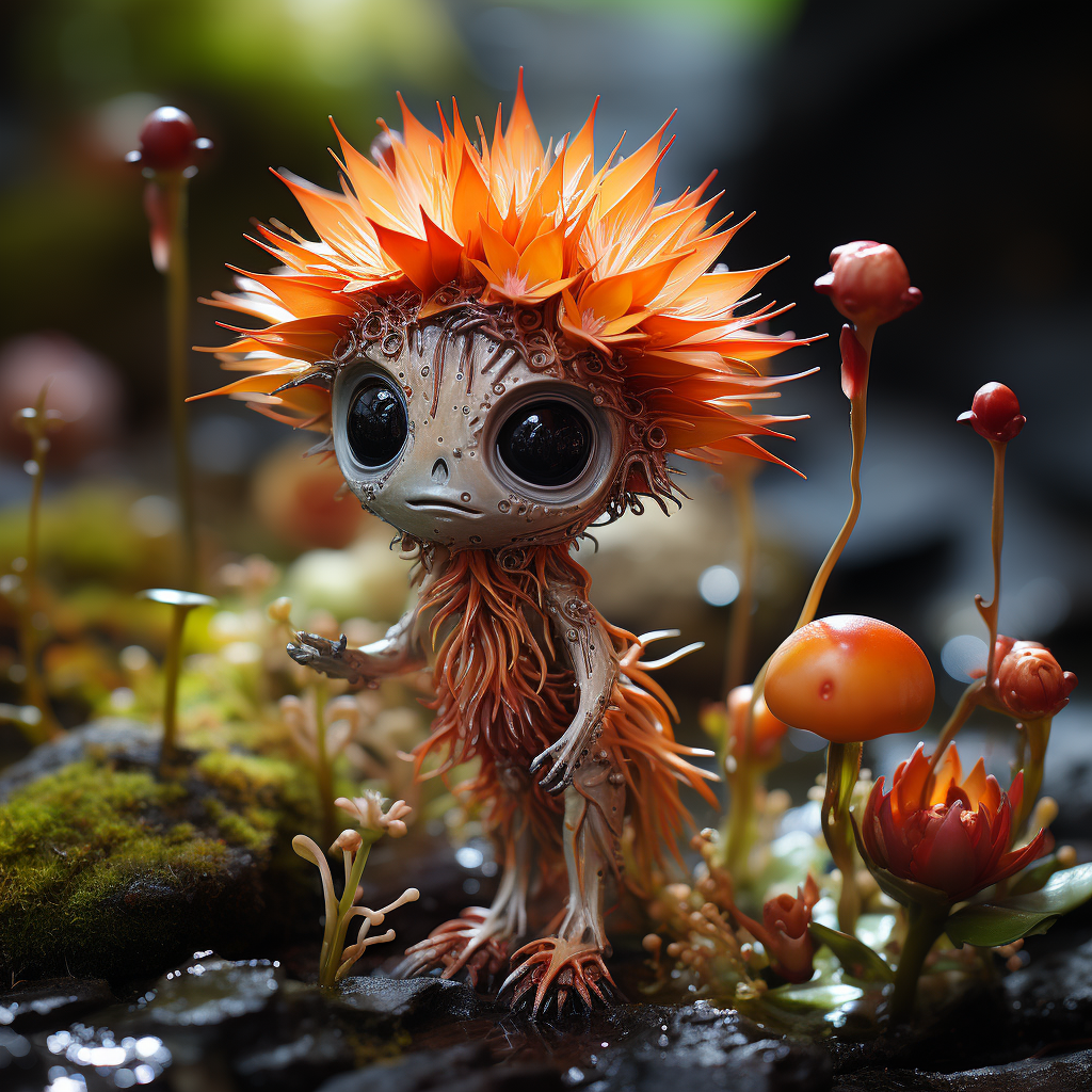 Prototype of a cute little alien-flower hybrid