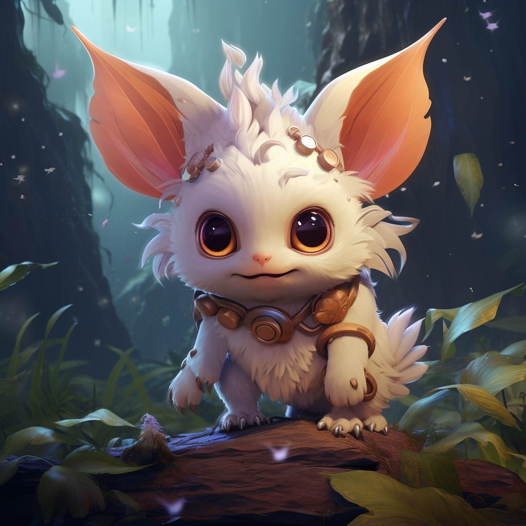 Adorable anime creature inspired by the advark