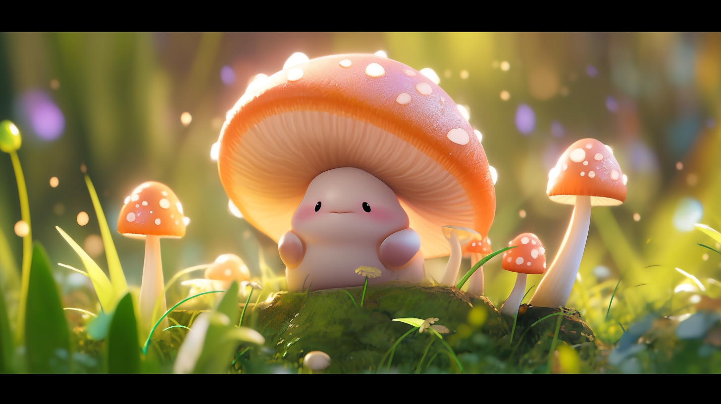 Cute Mushroom Chibi Guy Image