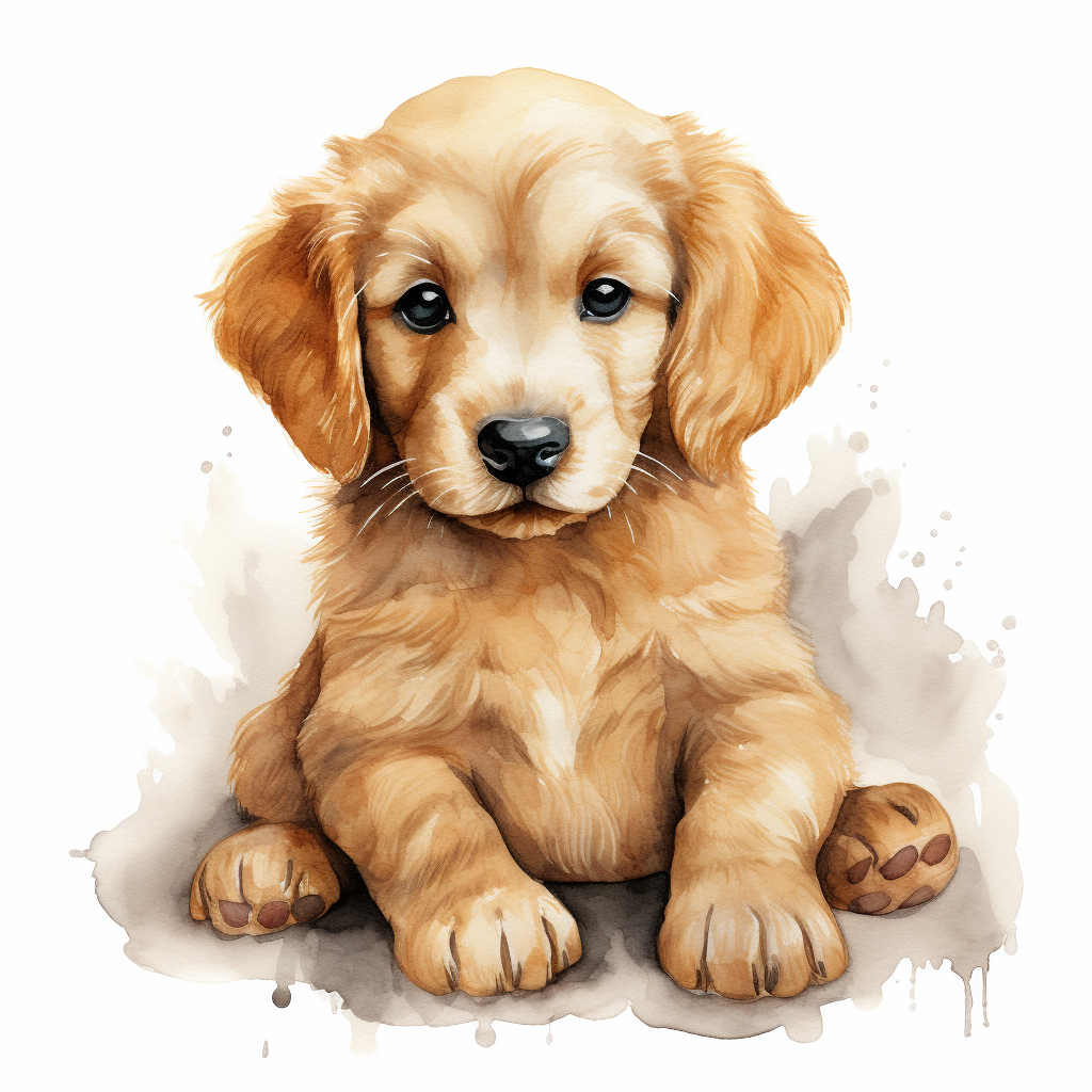 Cute Baby Toy Golden Retriever