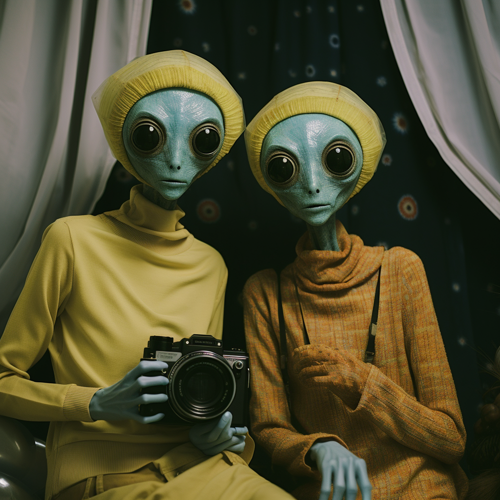 Cute Fashion Aliens Standing