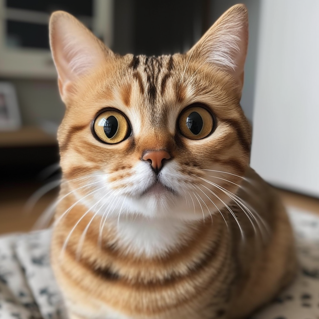 Adorable cats with large eyes