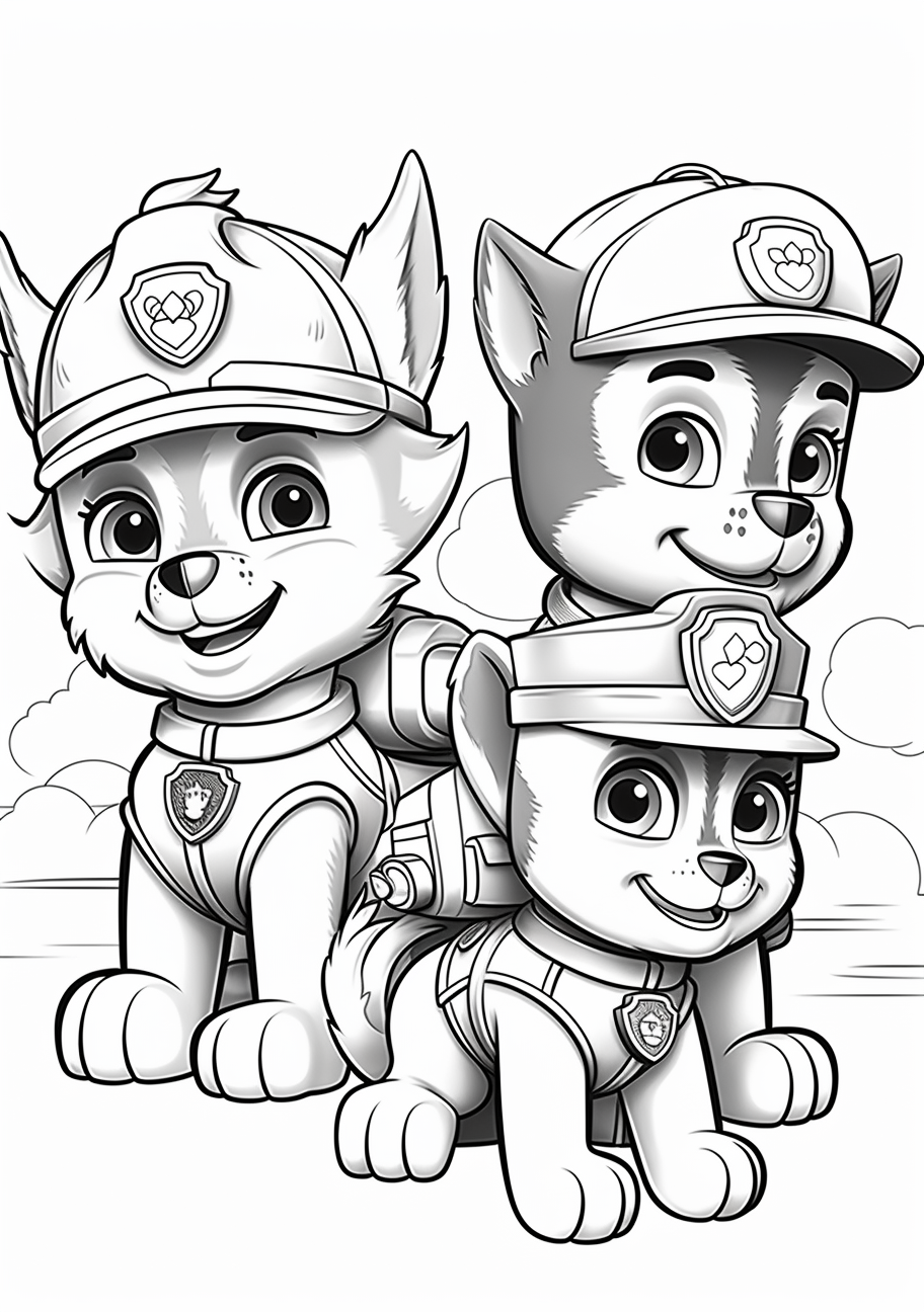 Cute cats in Paw Patrol style