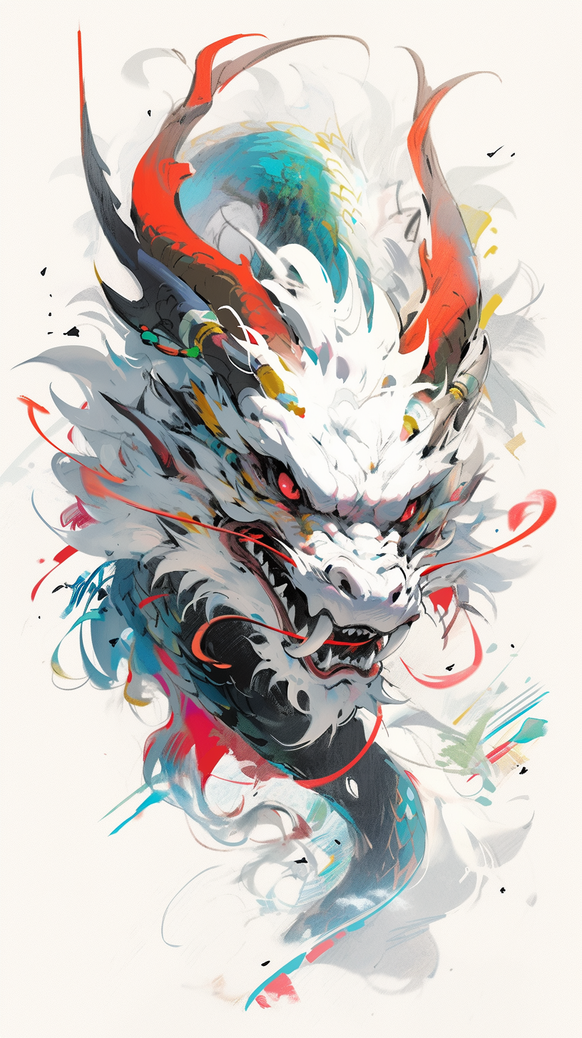 Cute Chinese Dragon Wu Guanzhong Close-Up