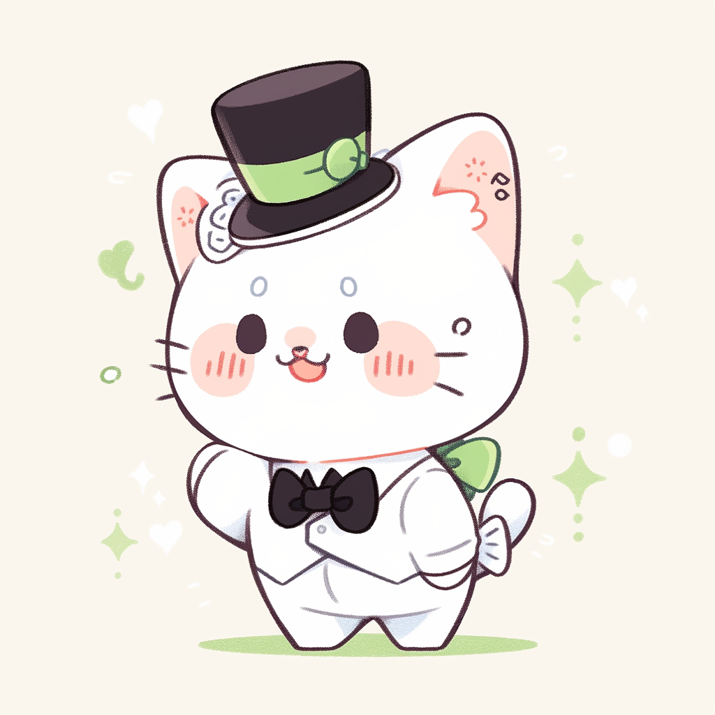 Adorable Japanese Corporate Mascot in Sanrio Style