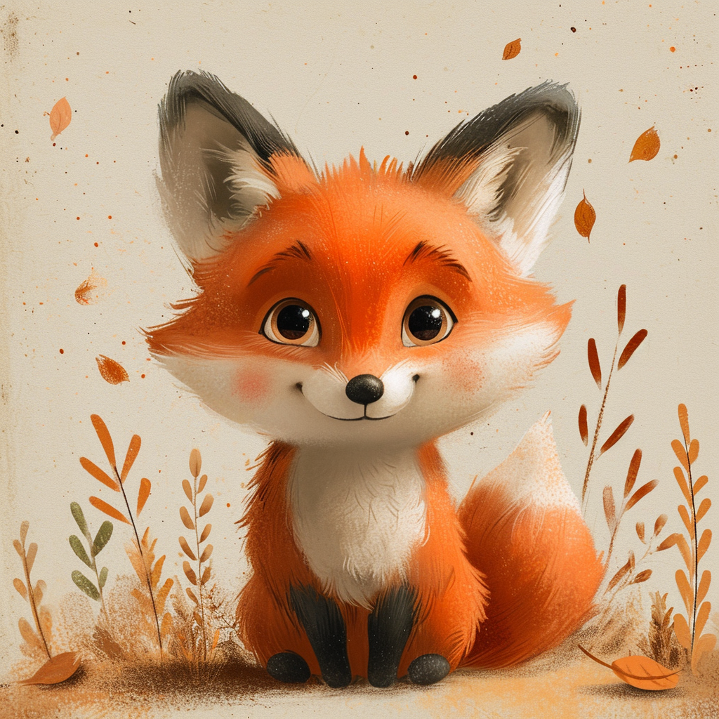 Cute Fox Miyazaki Style