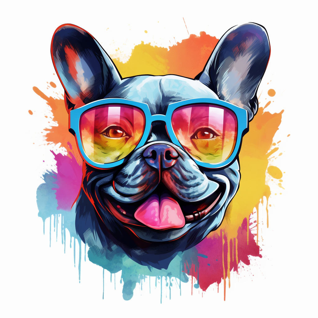 Adorable French Bulldog in Sunglasses