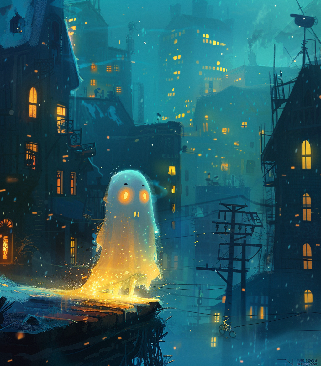 Cute Ghost Illustration