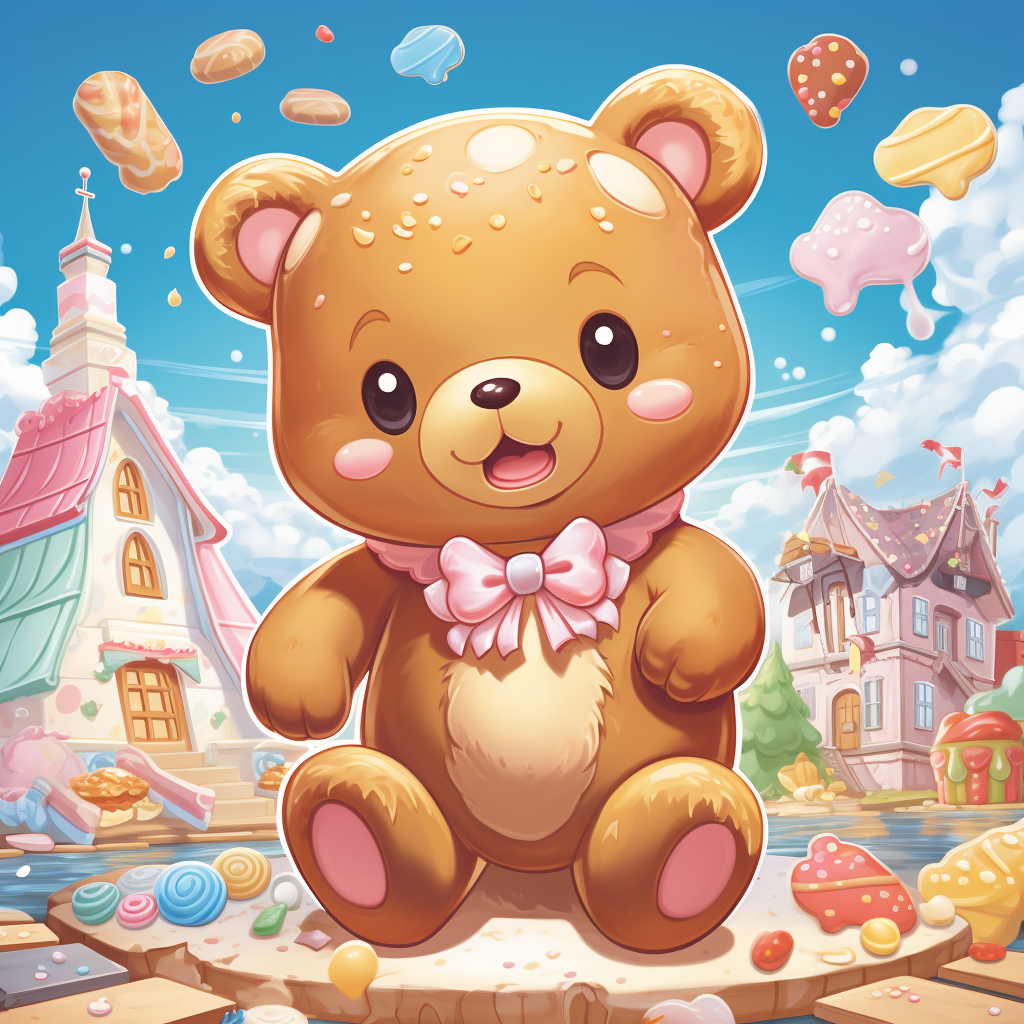 Cute Gingerbread Man Bear Image