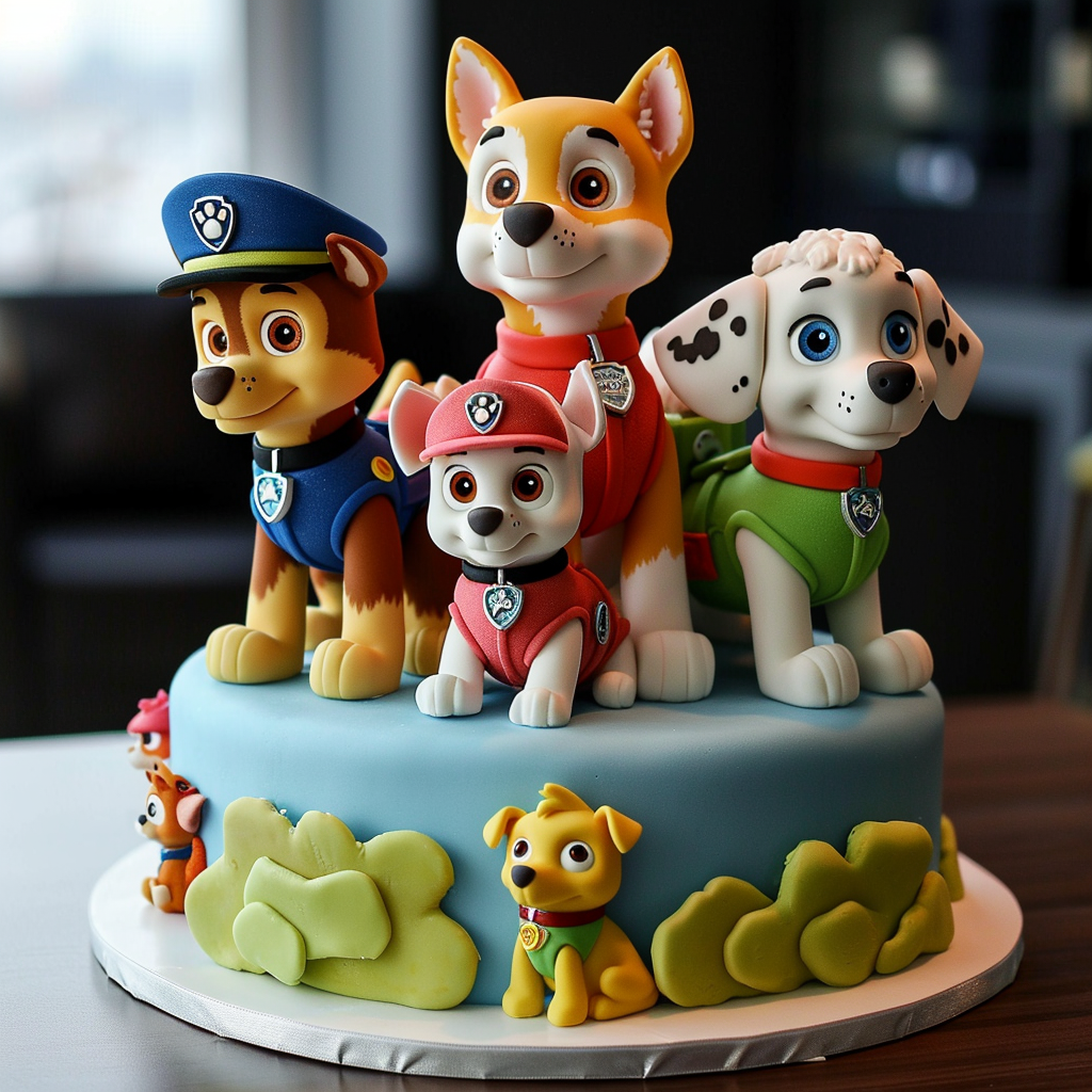 Cute Paw Patrol Cake Image