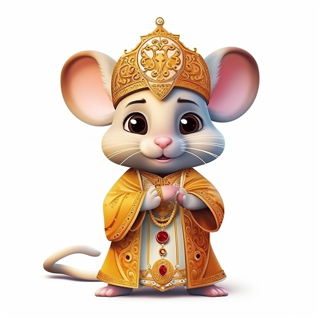 Adorable Indian Mouse King in Ethnic Wear