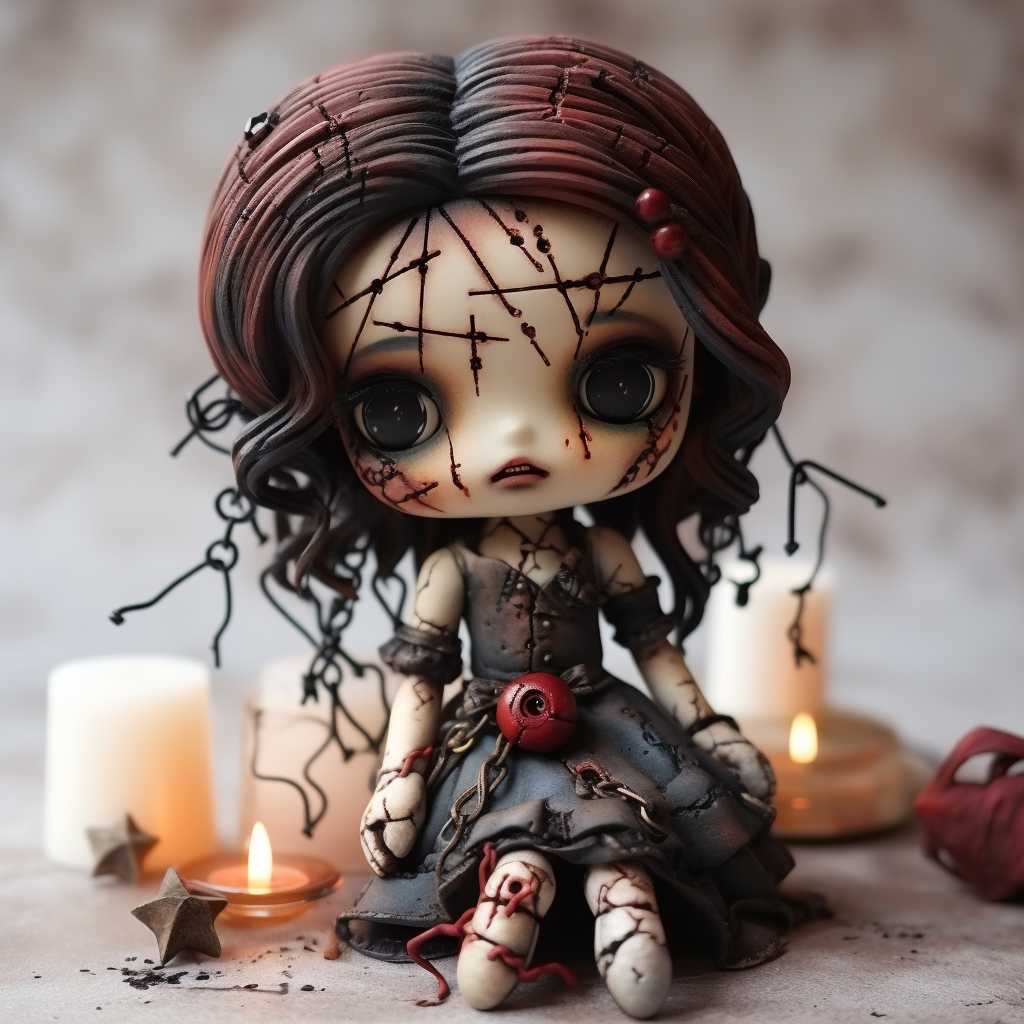 Adorable Kawaii Chibi Girl Voodoo Doll