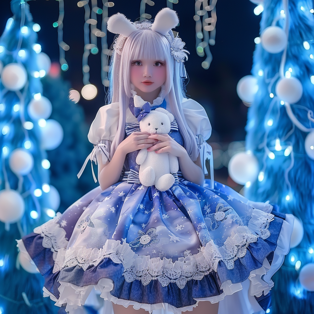 Cute blue kawaii dress