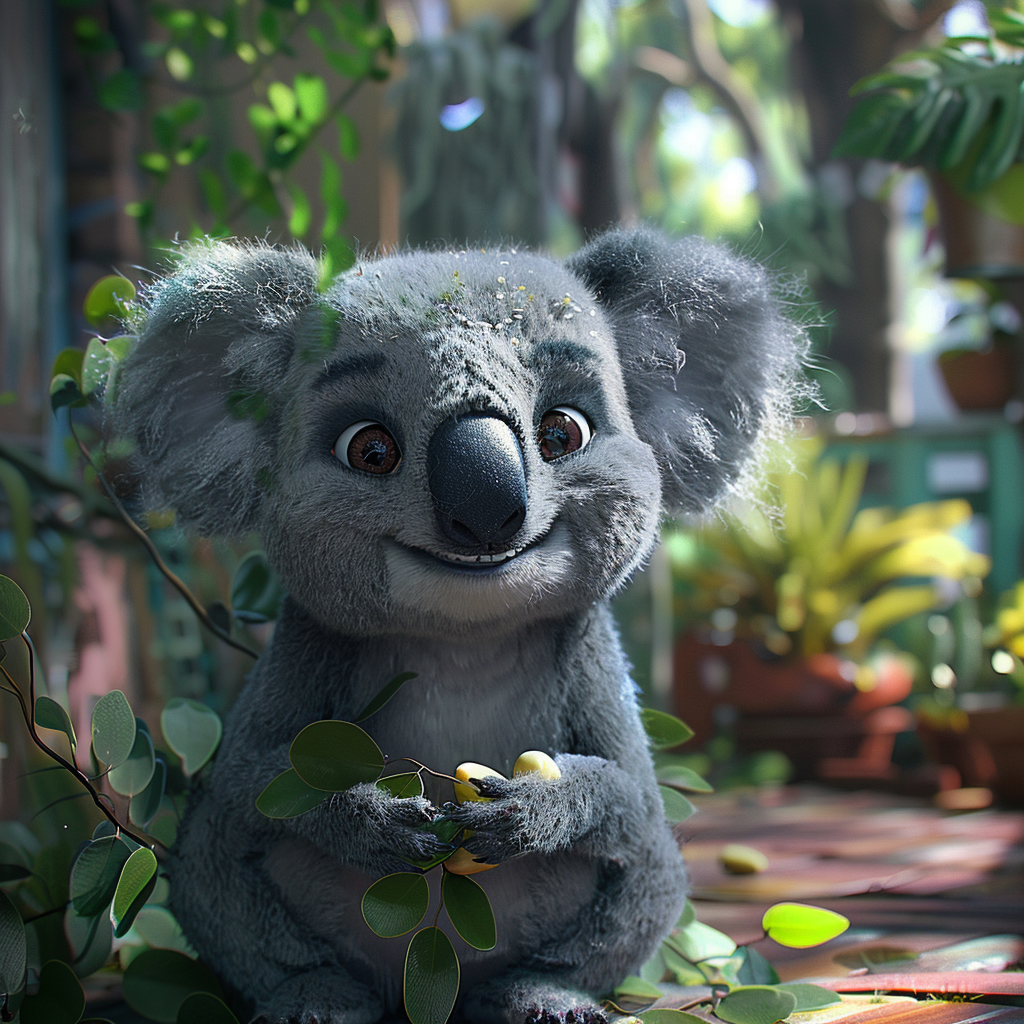 Cute Koala Gum Stretching