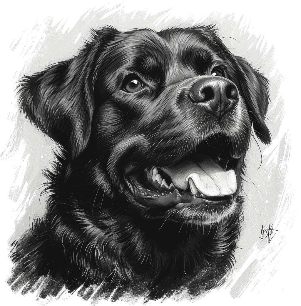 Cute Rottweiler Illustration