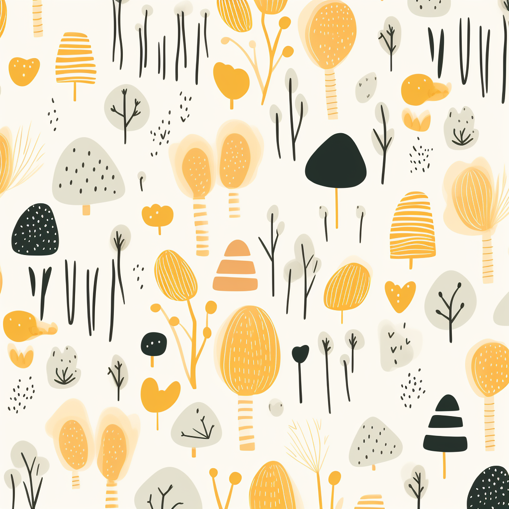 Cute Noodles Clipart Pattern