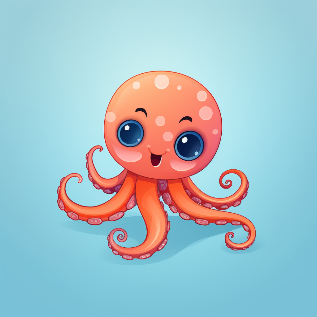 High-quality cute octopus icon