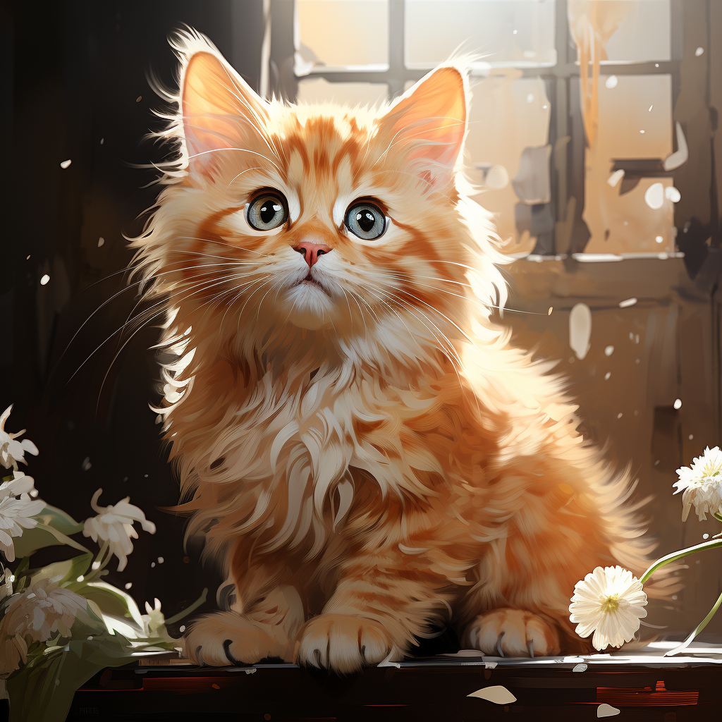 Cute Orange Cat Photo