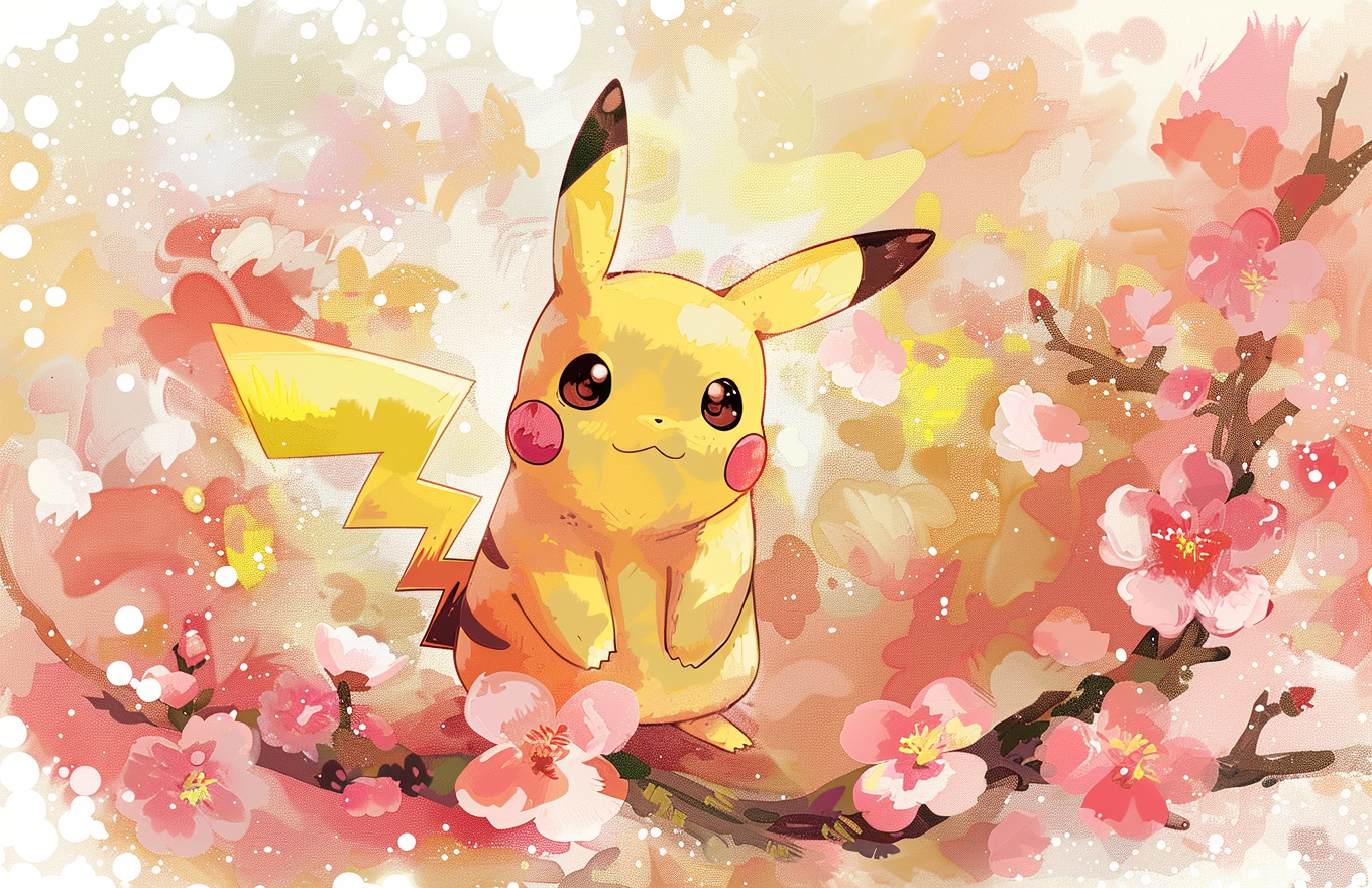 Cute Pikachu Design Image