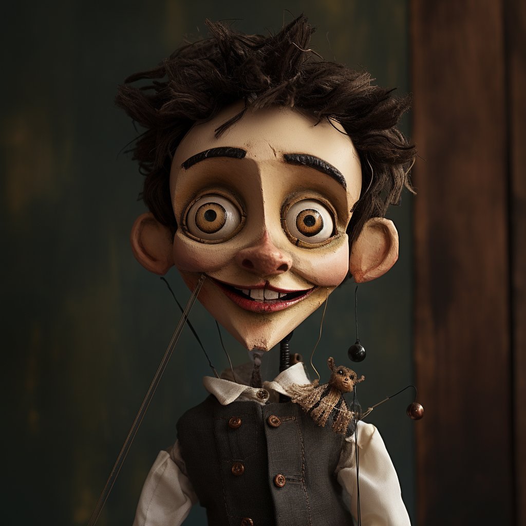 Cute puppet posing for portrait