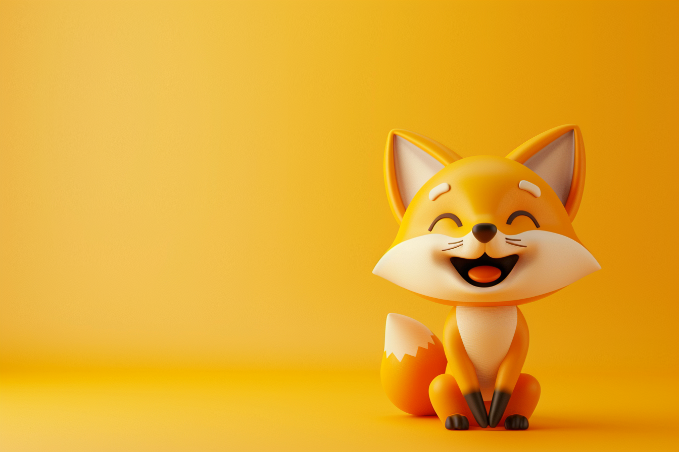 Cute Red Fox Smiling Image