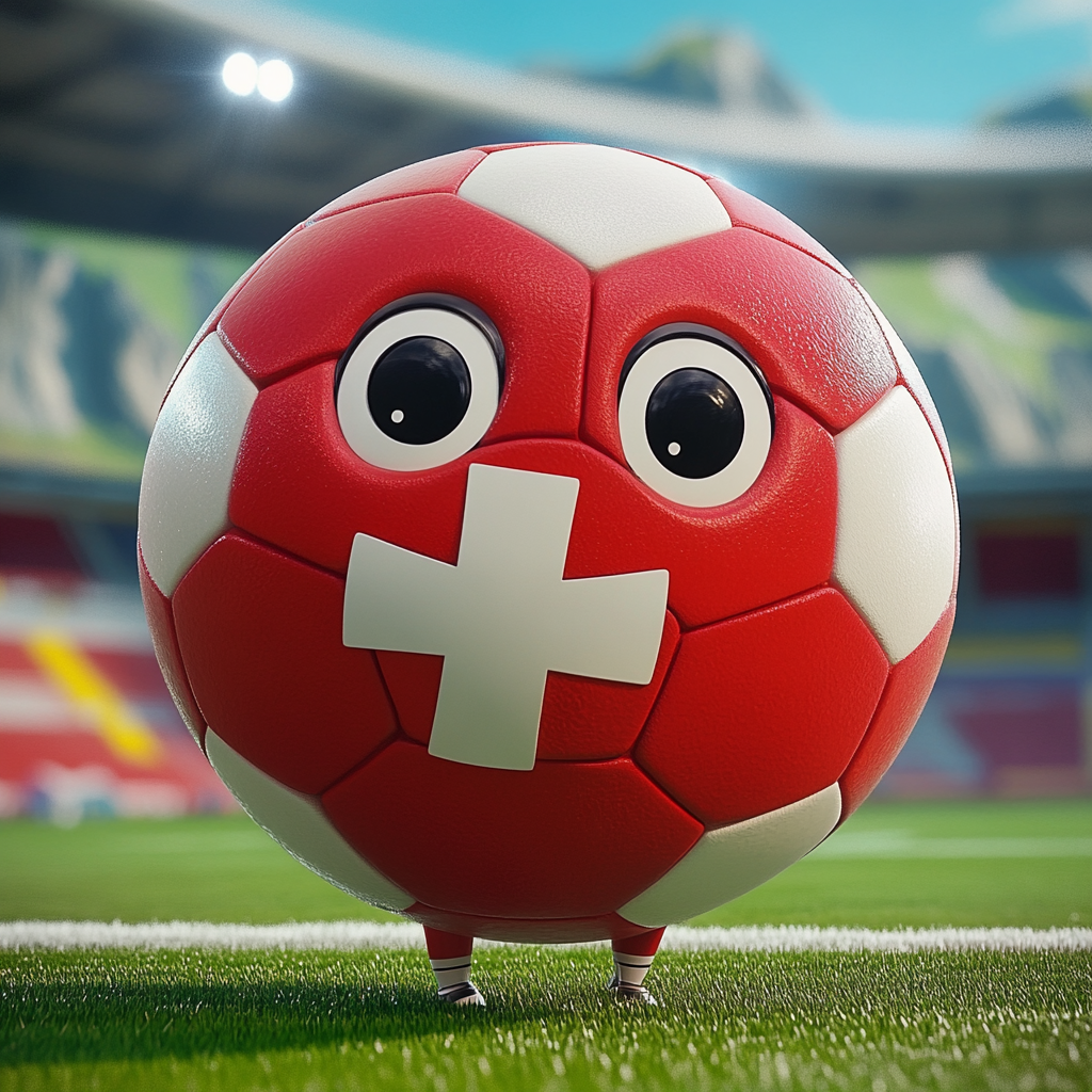 Cute Soccer Ball in Switzerland