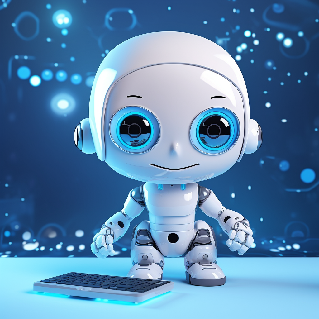 Cute Robot in Green Suit 3D Animation