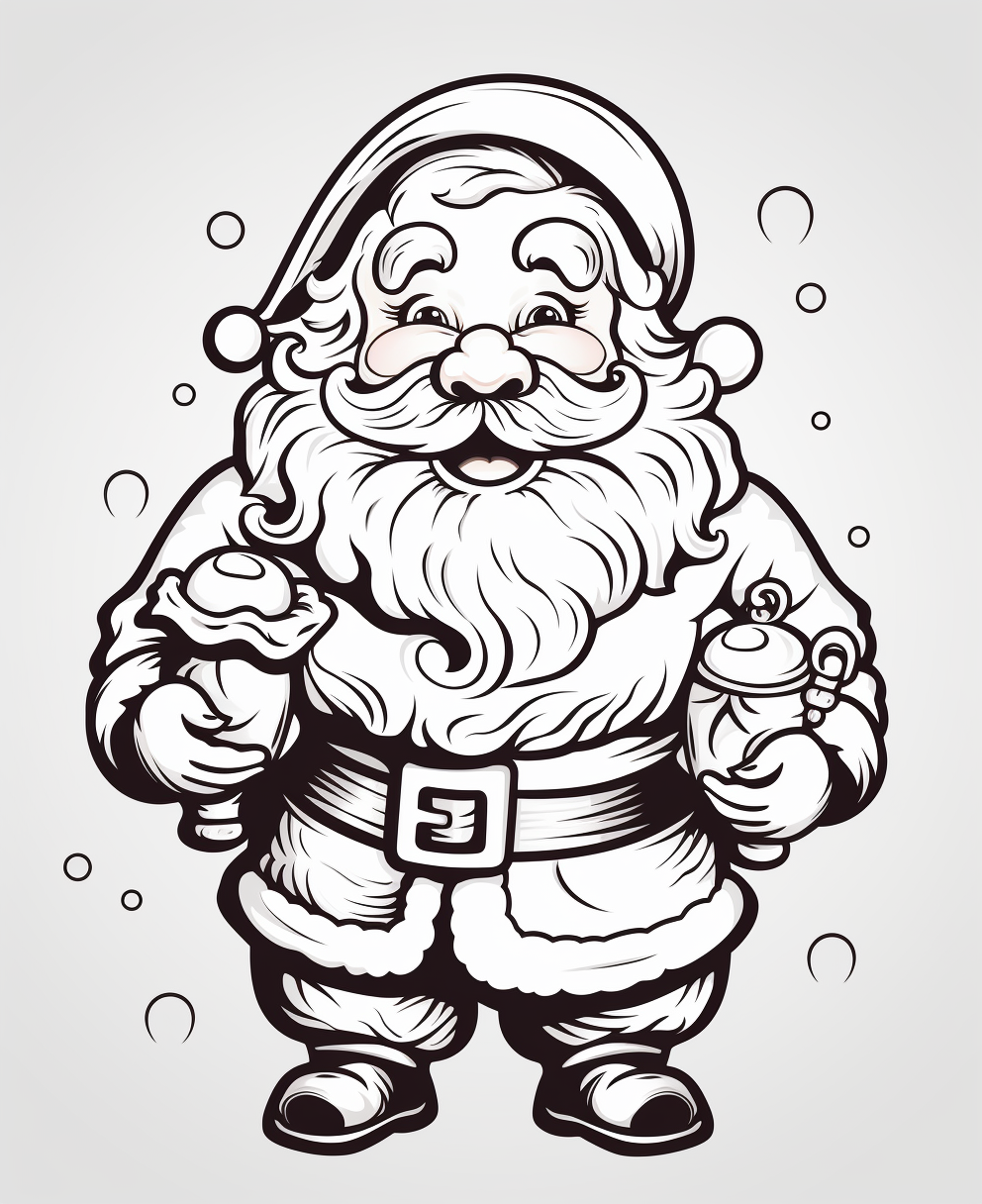 Cute Smiling Santa Claus Image