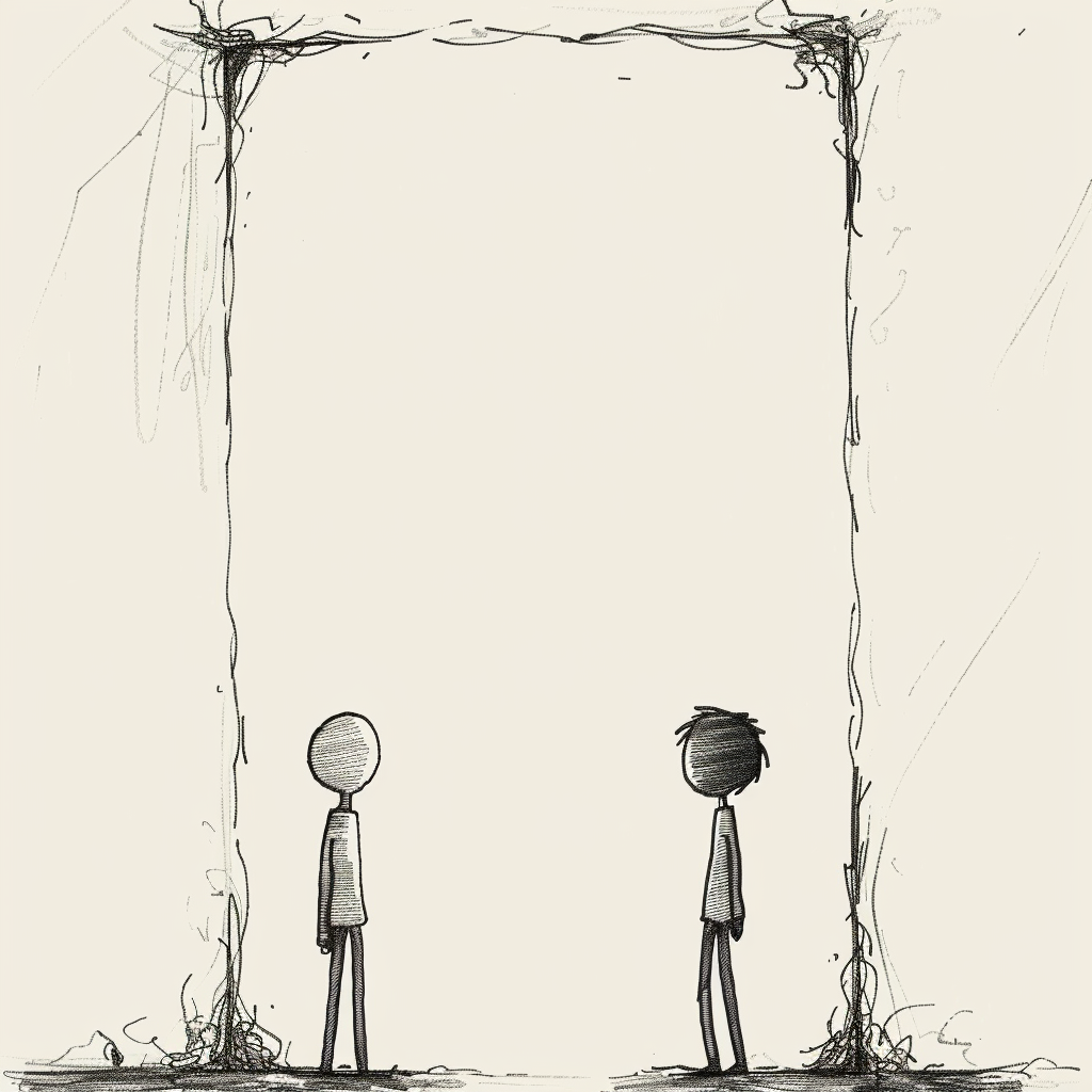 Cute stick figure background design