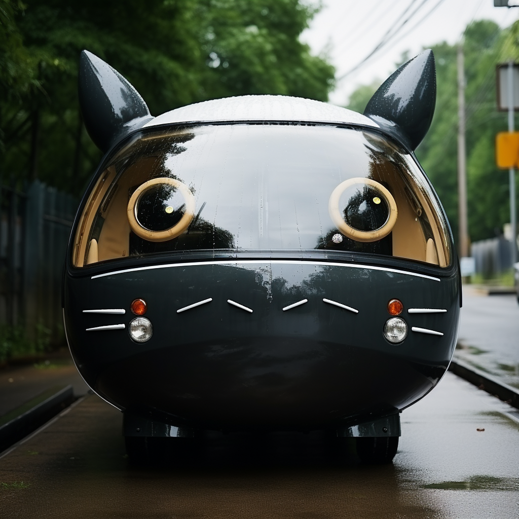 Cute Totoro Bus Stop Picture