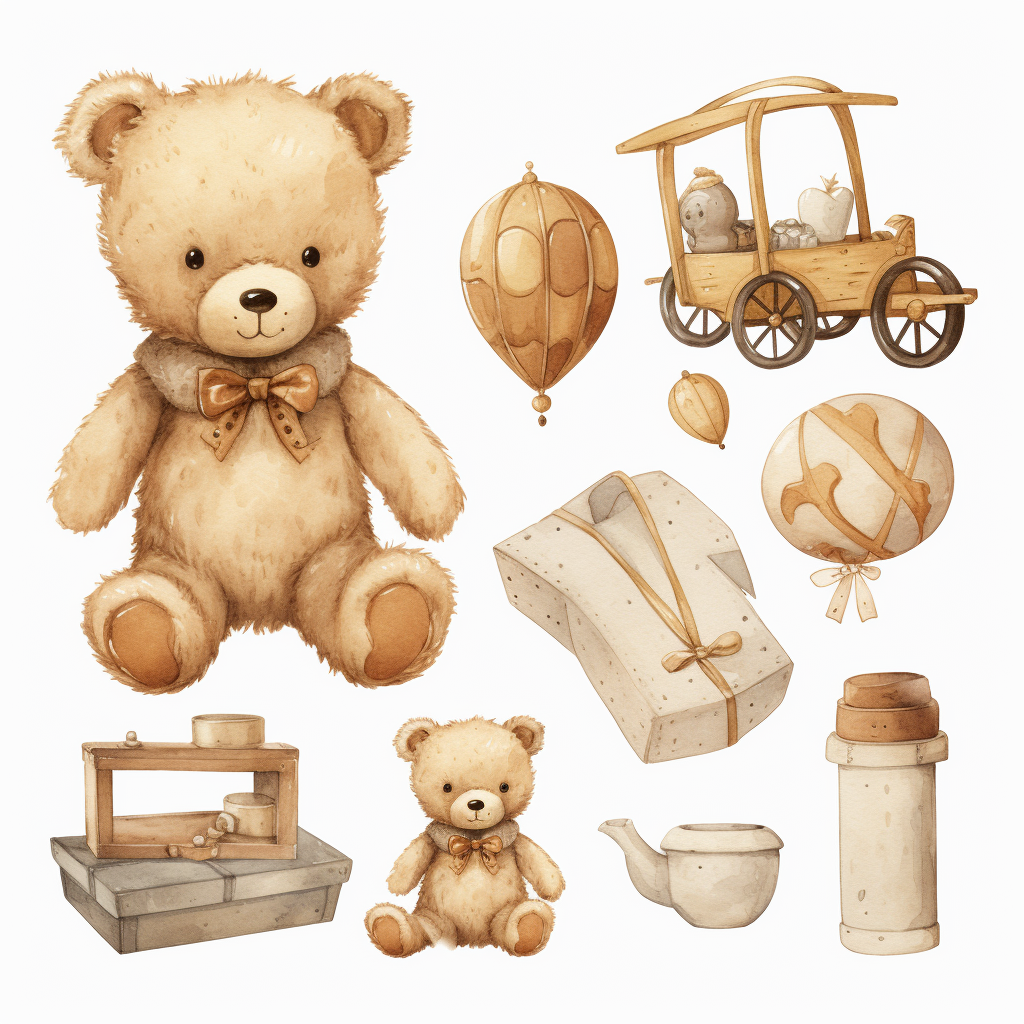 Cute Toy Clipart for Babies